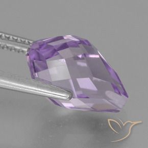 9,17 ctw natürlicher Hellrosa Violett Amethyst, Briolette, VS