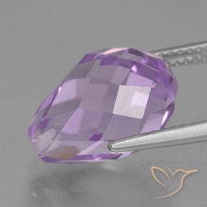 9,17 ctw natürlicher Hellrosa Violett Amethyst, Briolette, VS