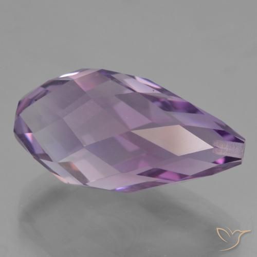 9,17 ctw natürlicher Mittelviolett Amethyst, Briolette, VVS-VS