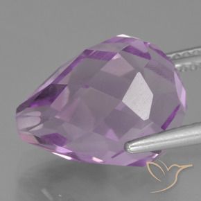 9,17 ctw natürlicher Rosaig-violett Amethyst, Briolette, VS