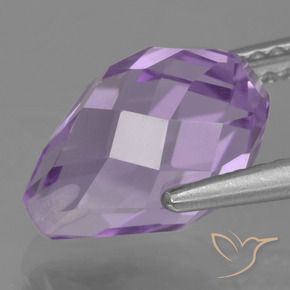 9,17 ctw natürlicher Mittelviolett Amethyst, Briolette, VS