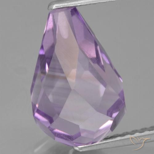 4.95ct Natürlicher Mittelviolett Amethyst, Briolette, VS
