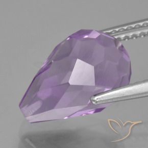 9,17 ctw natürlicher Mittelviolett Amethyst, Briolette, VS