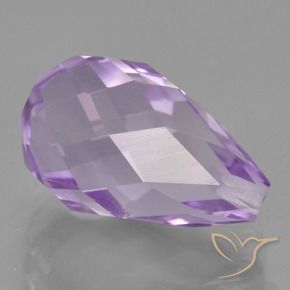 9,17 ctw natürlicher Mittelviolett Amethyst, Briolette, VS