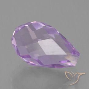 9,17 ctw natürlicher Mittelviolett Amethyst, Briolette, VS