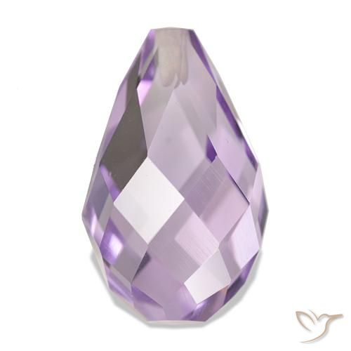 9,17 ctw natürlicher hellviolett Amethyst, Briolette, VS