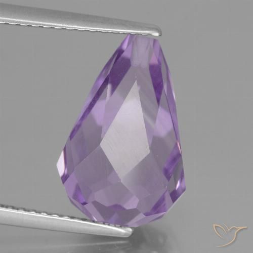 7.29ct Natürlicher Rosa Iris Violett Amethyst, Briolette, VS