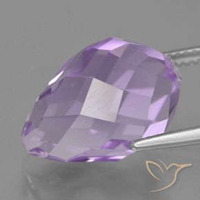 9,17 ctw natürlicher Mittelviolett Amethyst, Briolette, VS