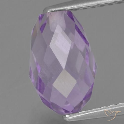2.78ct Natürlicher Tiefes Irisviolett Amethyst, Briolette, VS