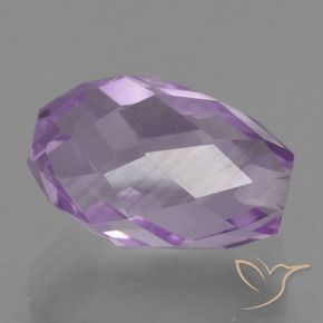 9,17 ctw natürlicher Tiefes Irisviolett Amethyst, Briolette, VS