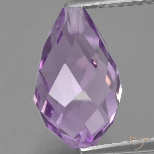 9,17 ctw natürlicher Mittelrosa Violett Amethyst, Briolette, VS