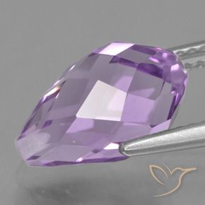 9,17 ctw natürlicher Mittelrosa Violett Amethyst, Briolette, VS