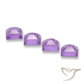 4.01 ct natürliche Rosaig-violett Amethyst-Edelsteine, Quadrat, VVS-VS