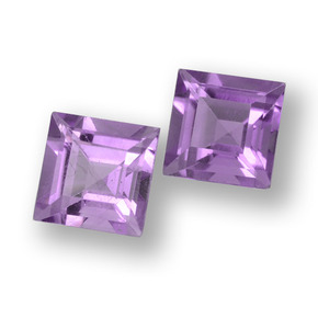 2.05 ct natürliche Violet Amethyst-Edelsteine, Quadrat, VVS-VS