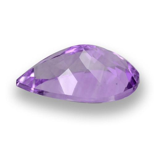 4,49 ctw natürlicher Mittelviolett Amethyst, Birnenform, VVS