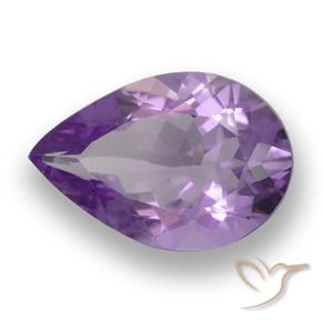 9,17 ctw natürlicher Tiefviolettes Violett Amethyst, Birnenform, VVS-VS