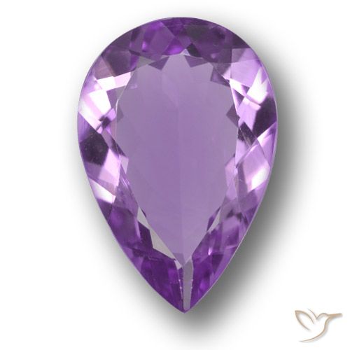 9,17 ctw natürlicher Mittel-Dunkelviolett Amethyst, Birnenform, VVS