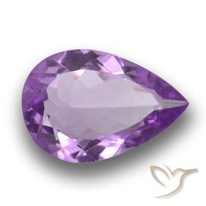 9,17 ctw natürlicher Mittel-Dunkelviolett Amethyst, Birnenform, VVS