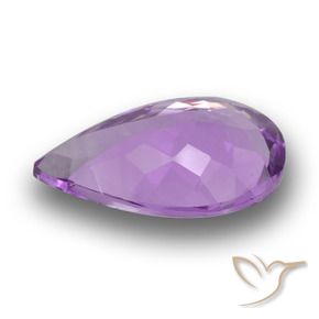9,17 ctw natürlicher Mittel-Dunkelviolett Amethyst, Birnenform, VVS