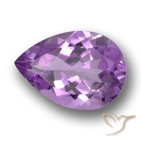 9,17 ctw natürlicher Rosaig-violett Amethyst, Birnenform, VVS