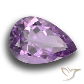 9,17 ctw natürlicher Mittelrosa Violett Amethyst, Birnenform, VVS-VS