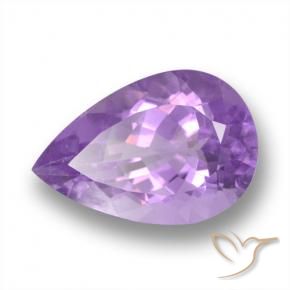 9,17 ctw natürlicher Lilaisch-violett Amethyst, Birnenform, VS
