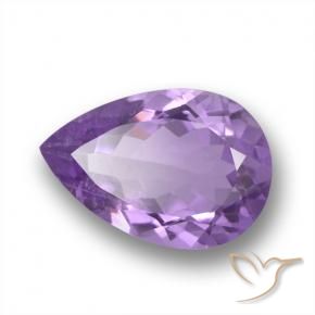 9,17 ctw natürlicher Lilaisch-violett Amethyst, Birnenform, VS