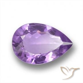 9,17 ctw natürlicher Lilaisch-violett Amethyst, Birnenform, VS