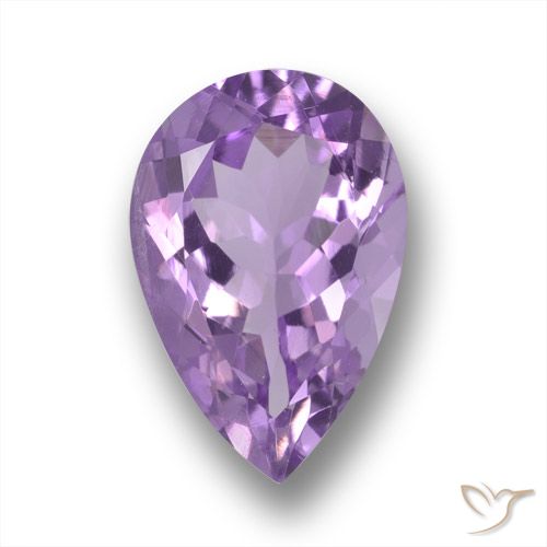 5.41ct Natürlicher Mittelviolett Amethyst, Birnenform, VS