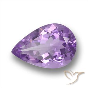 9,17 ctw natürlicher Lilaisch-violett Amethyst, Birnenform, VS