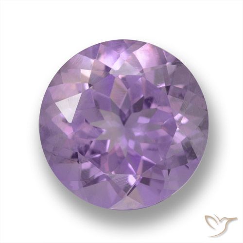3.96ct Natürlicher Mittelrosa Violett Amethyst, Runden, VVS