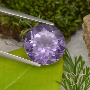 9,17 ctw natürlicher Mittelviolett Amethyst, Runden, VVS