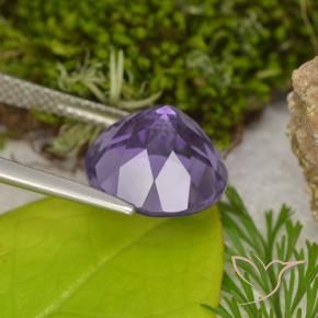 9,17 ctw natürlicher Mittelviolett Amethyst, Runden, VVS