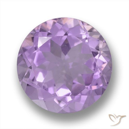 3.94ct Natürlicher hellviolett Amethyst, Runden, VVS