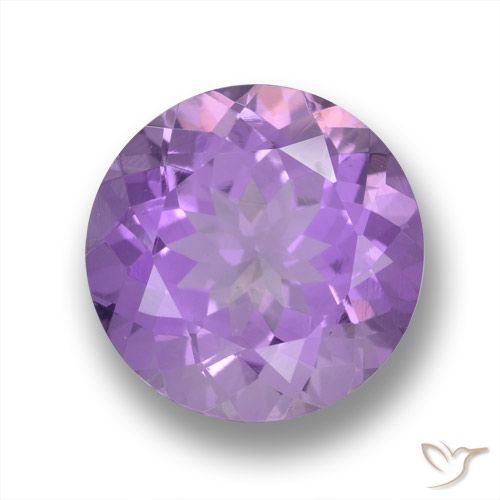 3.92ct Natürlicher Mittelviolett Amethyst, Runden, VVS