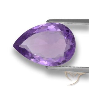 9,17 ctw natürlicher Mittelviolett Amethyst, Birnenform, VVS-VS