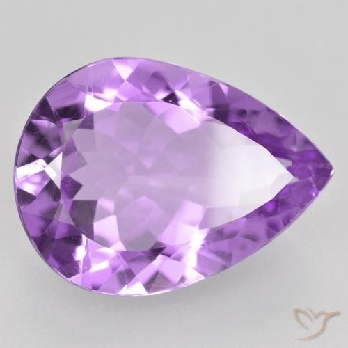 9,17 ctw natürlicher Rosaig-violett Amethyst, Birnenform, VVS-VS
