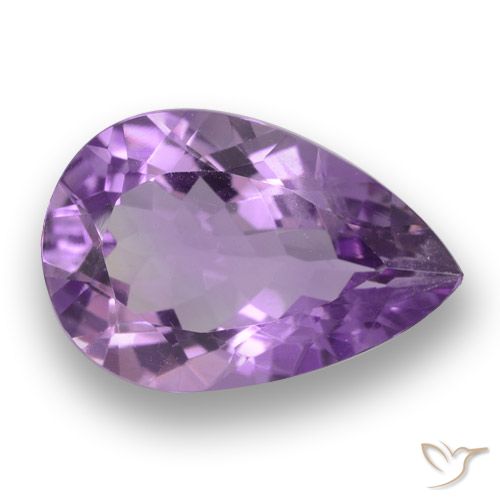 4.64ct Natürlicher Mittelviolett Amethyst, Birnenform, VVS-VS