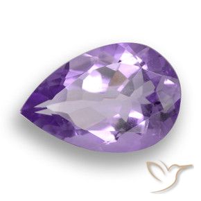 9,17 ctw natürlicher Mittelviolett Amethyst, Birnenform, VVS