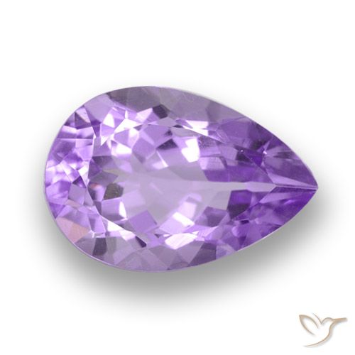 6.29ct Natürlicher Mittelviolett Amethyst, Birnenform, VVS