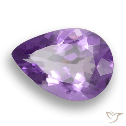 9,17 ctw natürlicher tiefviolett Amethyst, Birnenform, VVS-VS