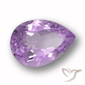 9,17 ctw natürlicher Mittelrosa Violett Amethyst, Birnenform, VVS-VS
