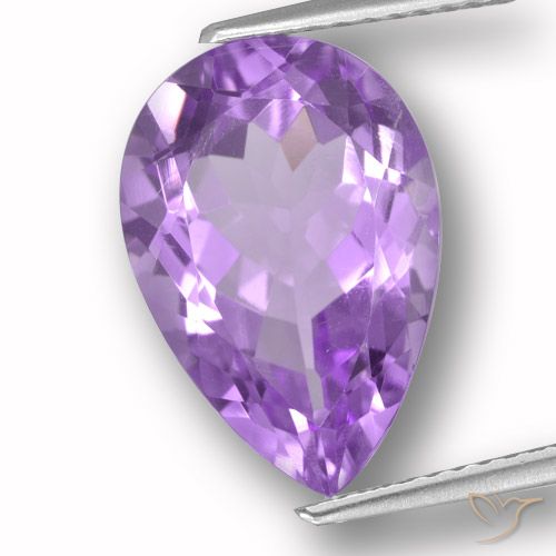 5.86ct Natürlicher Lilaisch-violett Amethyst, Birnenform, VVS-VS