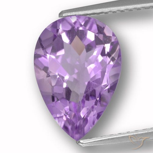 3.66ct Natürlicher Iris Violett Amethyst, Birnenform, VVS-VS