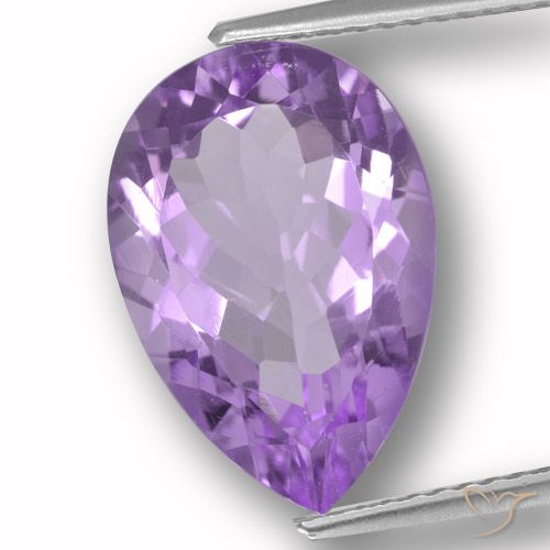 5.32ct Natürlicher tiefviolett Amethyst, Birnenform, VVS-VS