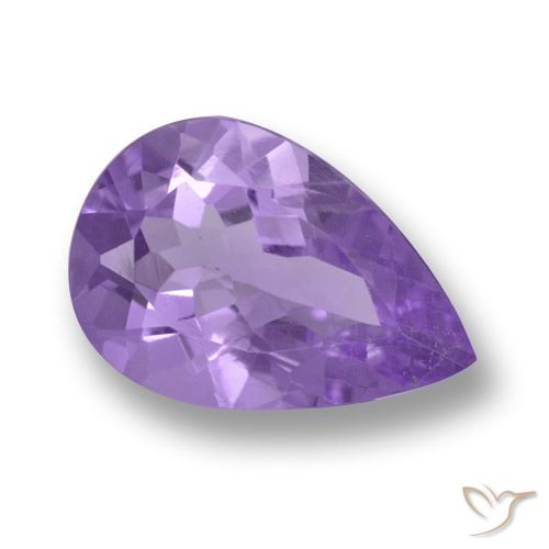 2.84ct Natürlicher Mittelviolett Amethyst, Birnenform, VVS-VS