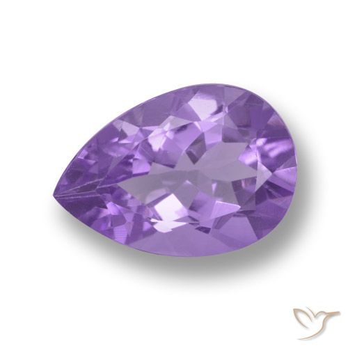 3.41ct Natürlicher Mittelviolett Amethyst, Birnenform, VVS-VS
