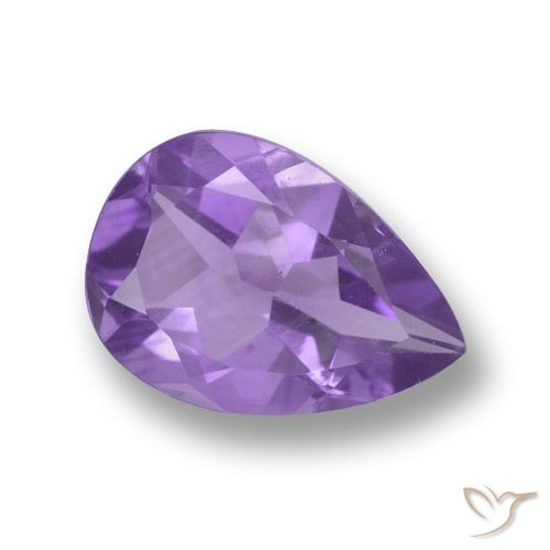 3.13ct Natürlicher Mittelviolett Amethyst, Birnenform, VVS-VS