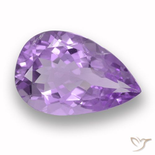 4.87ct Natürlicher Mittelviolett Amethyst, Birnenform, VVS-VS