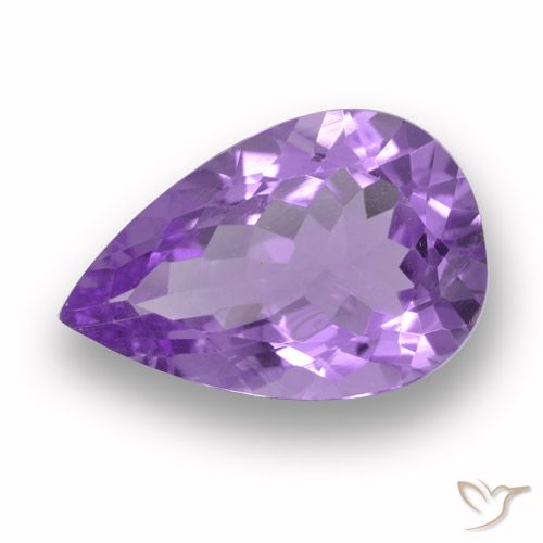 4.63ct Natürlicher Mittelviolett Amethyst, Birnenform, VVS-VS